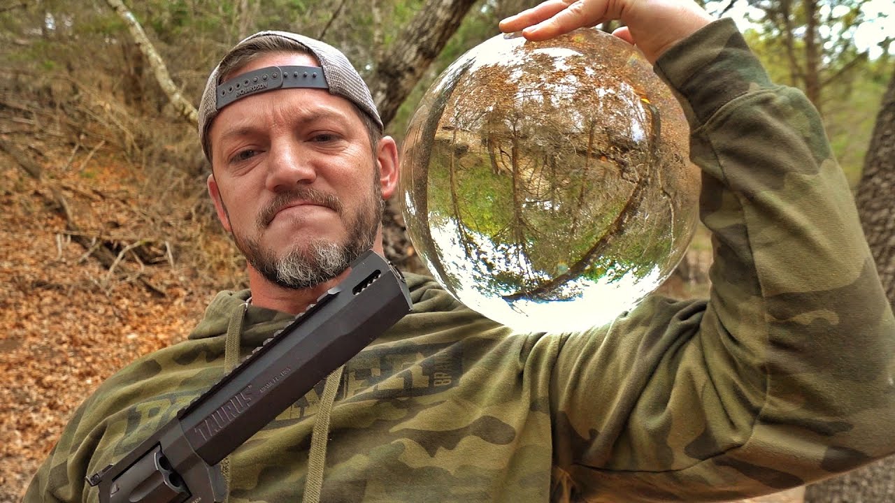 Can a Solid Glass Ball Stop a 50cal??? [VIDEO]