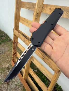 50% OFF VT Black Ghost Drop Point OTF Knife