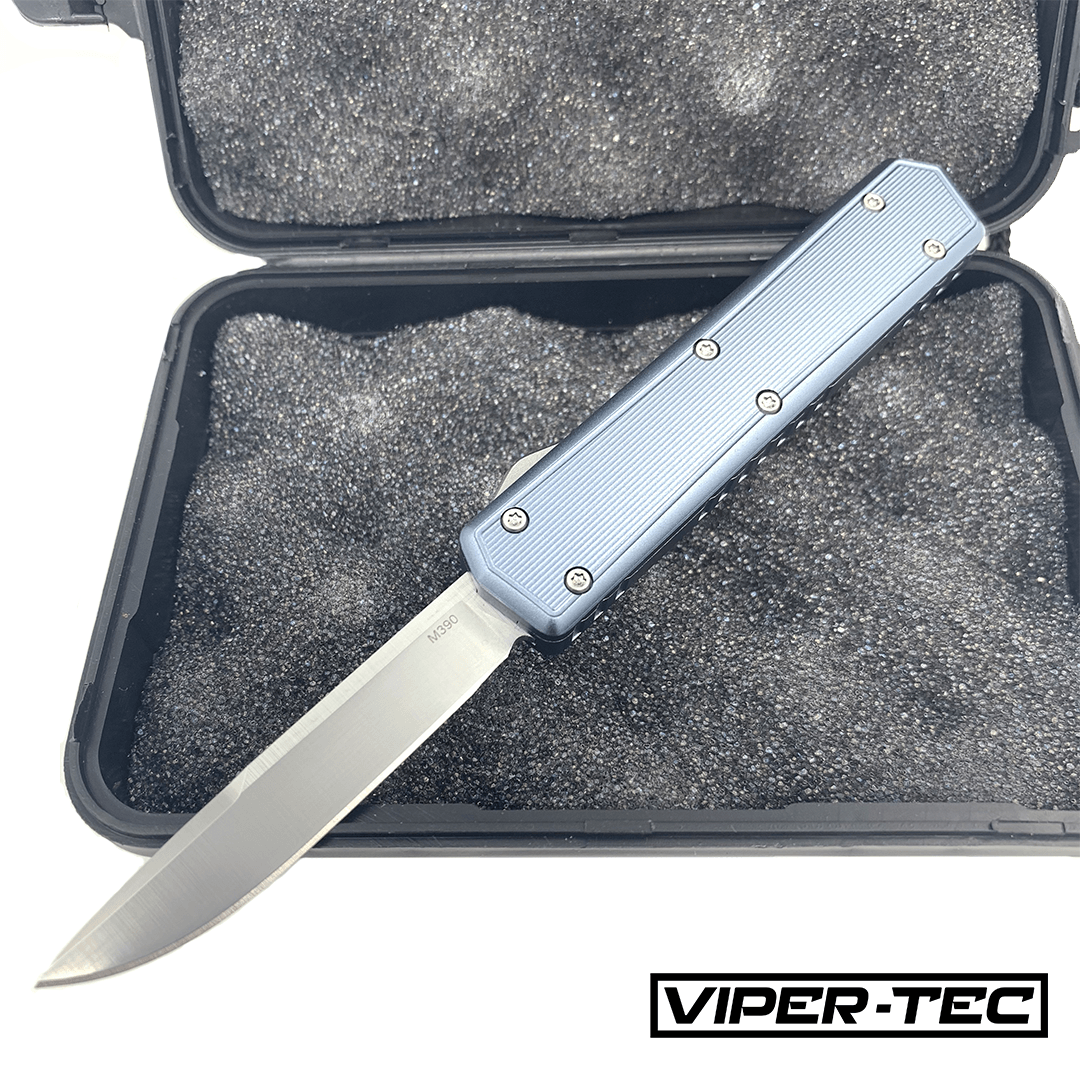 Mini Blue Hydra OTF knife - M390 Premium Steel - Viper Tec